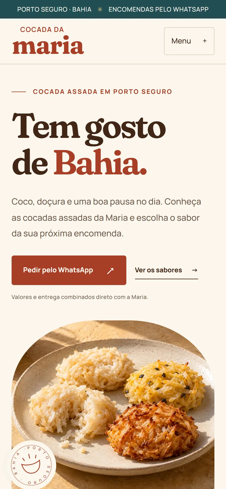 Captura atual de Cocada da Maria no celular